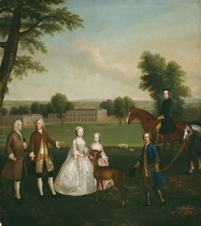 Thomas Lister et sa famille à Gisburne Park - Arthur Devis