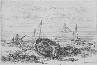 Sur la plage de Thorpe - Arthur Evershed