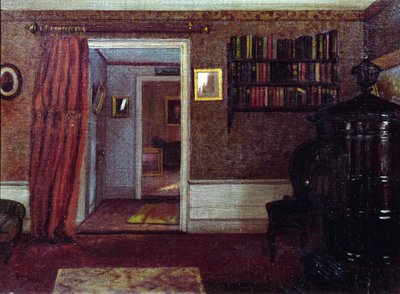 Le Poêle du salon, vers 1900 - Arthur F. Davies