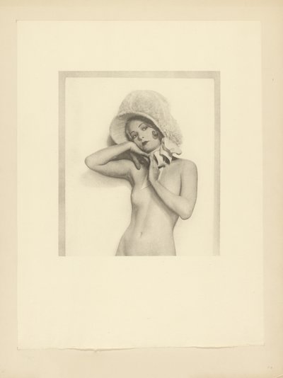 [Femme nue portant un bonnet en dentelle] - Arthur F. Kales