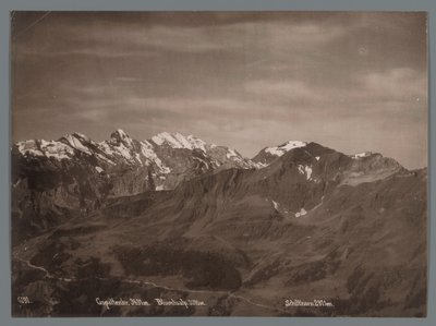 Vue sur le Gspaltenhorn, le Blüemlisalp et le Schilthorn dans les Alpes bernoises (Panorama de la chaîne de la Jungfrau) - Arthur Gabler