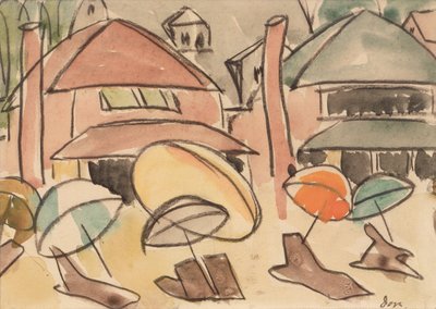 Parasols de plage - Arthur Garfield Dove