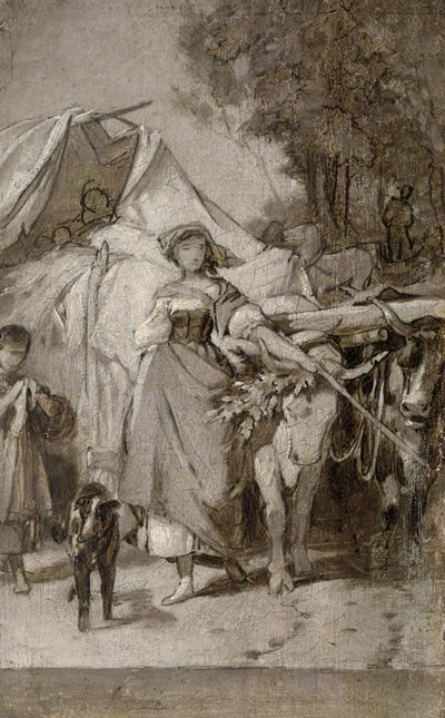 Deux grisaille pour "Hermann et Dorothée" - Arthur Georg Freiherr von Ramberg