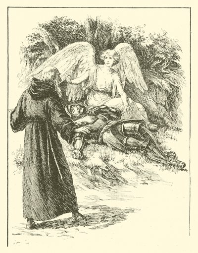 Sir Guyon, le champion de la chevalerie (gravure) - Arthur George Walker