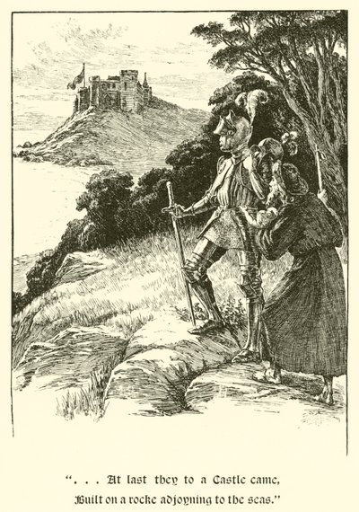 Sir Guyon, Les Trois Sœurs (gravure) - Arthur George Walker