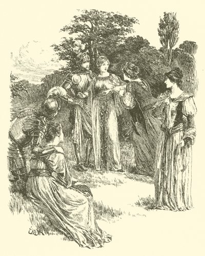 La légende de Britomart, la ceinture dorée décernée - Arthur George Walker