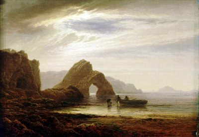 Clair de lune à Giltar Point, près de Tenby (Angleterre), du sud - Arthur Gilbert