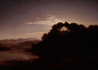 Lever de lune sur la rive d