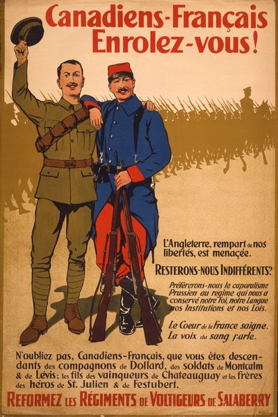 Canadiens-Français enrolez-vous! - Arthur H. Hider