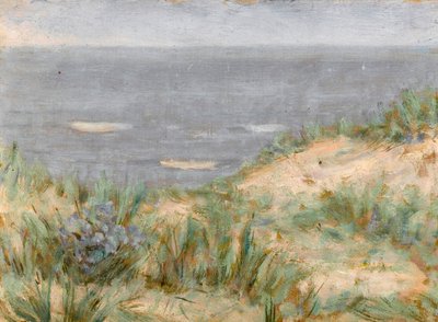 Vue sur la mer avec dunes et herbe de mer en fleurs, vers 1900 - Arthur Haythorne Studd
