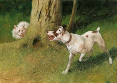 Chien et chat - Arthur Heyer