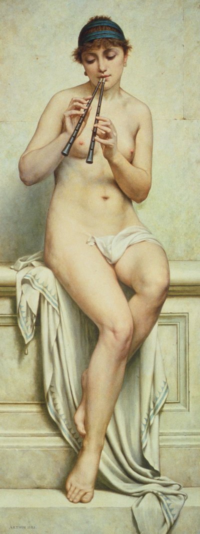 Jouant de la flûte - Arthur Hill
