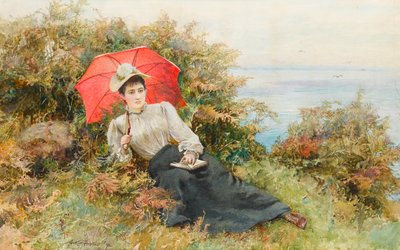Lecture tranquille sur le chemin de la falaise - Arthur Hopkins