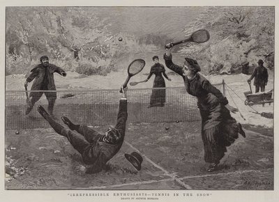 Enthousiastes irrépressibles, tennis dans la neige - Arthur Hopkins