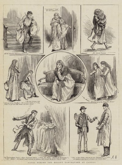 Notes pendant le récent tremblement de terre à Cannes - Arthur Hopkins