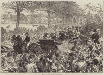 Visite de la reine Victoria au parc Victoria - Arthur Hopkins