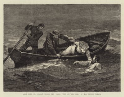Scène de la nouvelle pièce de M. Charles Reade, Le Navire Sabordé, au Théâtre Olympique - Arthur Hopkins