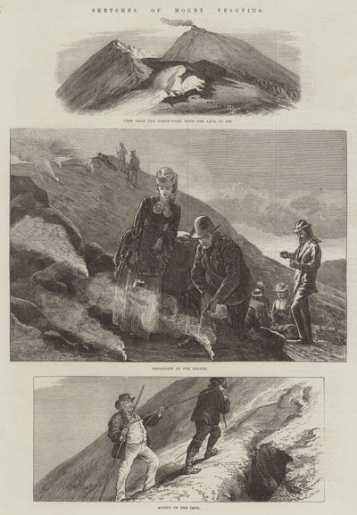 Esquisses du mont Vésuve - Arthur Hopkins
