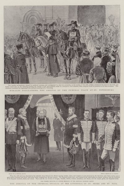 Les funérailles du Tsar à Saint-Pétersbourg - Arthur Hopkins