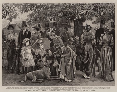 La fin de la saison londonienne, la dernière parade de l