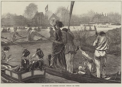 La course de bateaux Oxford et Cambridge, acclamant les vainqueurs - Arthur Hopkins