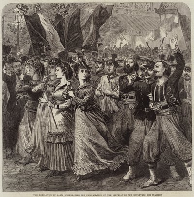 La Révolution à Paris, célébrant la Proclamation de la République sur le Boulevard des Italiens - Arthur Hopkins
