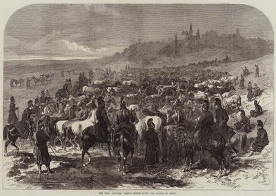 La guerre, chevaux français capturés après la bataille de Sedan - Arthur Hopkins