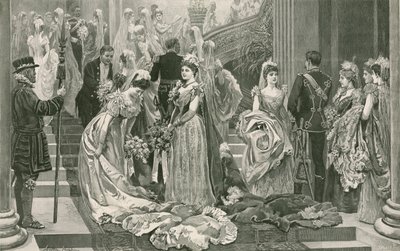 Le premier salon de la saison, au pied du grand escalier du palais de Buckingham - Arthur Hopkins