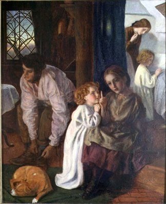 Heure du coucher, vers 1862 - Arthur Hughes