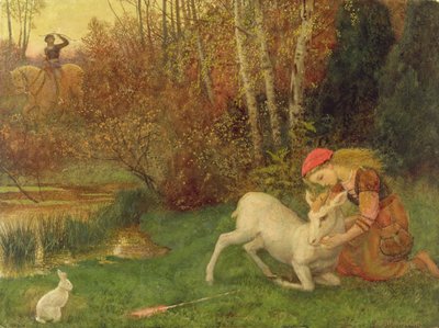 La Biche blanche, vers 1870 - Arthur Hughes