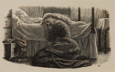La mort du plus jeune enfant, vers 1865 - Arthur Hughes