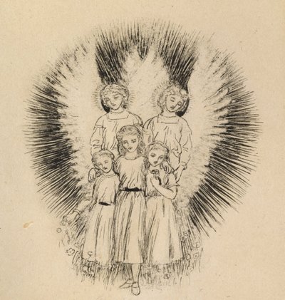 Trois petits enfants sur la vaste terre - Arthur Hughes