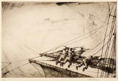 Sur la vergue - Arthur John Briscoe