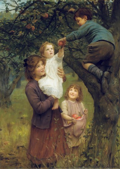 Cueillir des Pommes - Arthur John Elsley