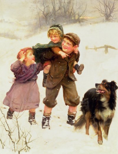 La Promenade à dos de cochon - Arthur John Elsley
