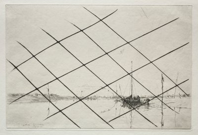 Parcs à huîtres (sur Essex Creek à marée basse) - Arthur John Trevor Briscoe