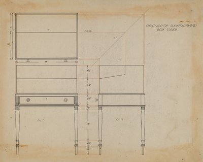 Bureau en boîte - Arthur Johnson