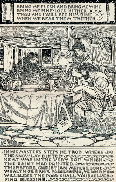 Le bon roi Wenceslas, 1895 - Arthur Joseph Gaskin