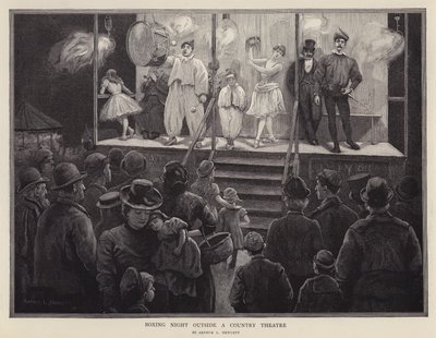 Nuit de boxe devant un théâtre de campagne - Arthur L. Hewlett