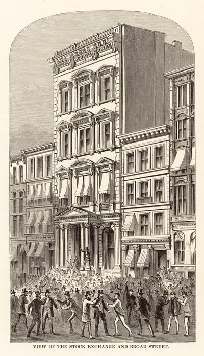 Vue de la Bourse et de Broad Street - Arthur Lumley