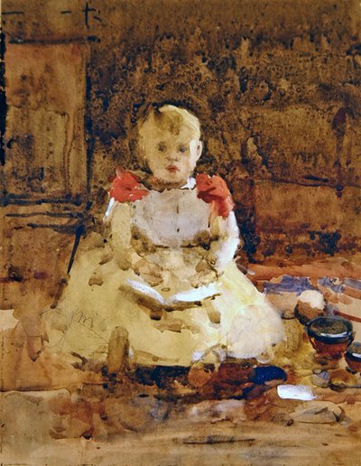 Un jeune garçon lisant - Arthur Melville