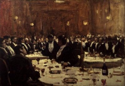 Compagnie à dîner - Arthur Melville
