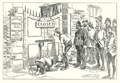 AD 1314, Temps difficiles (lithographie) - Arthur Moreland