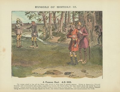 Un célèbre duel. A.D. 1013 (lithographie couleur) - Arthur Moreland