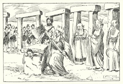 BC 95, Les Druides (lithographie) - Arthur Moreland