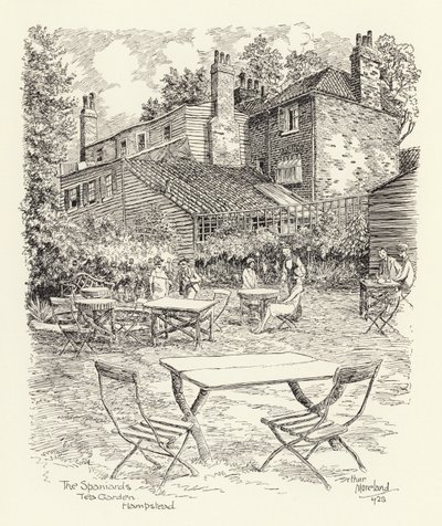 The Spaniards Tea Garden, Hampstead - Arthur Moreland