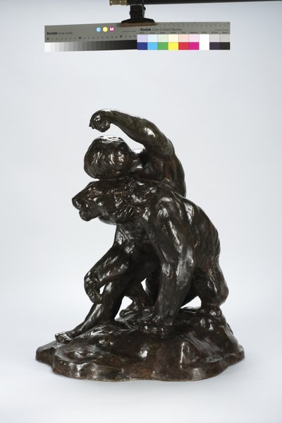 Puma et enfant (bronze) - Arthur Putnam
