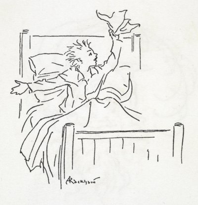 Un garçon au lit - Arthur Rackham