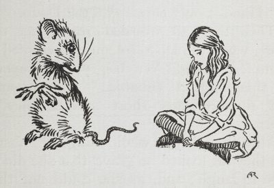 Alice et la souris - Arthur Rackham