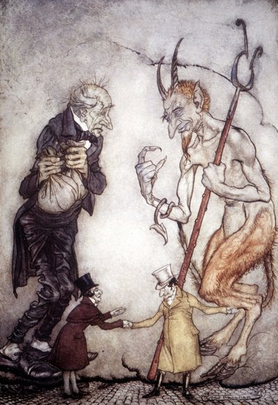 Conte de Noël par Charles Dickens (1812 - 1872), illustration par Arthur Rackham (1867-1939) - Arthur Rackham
